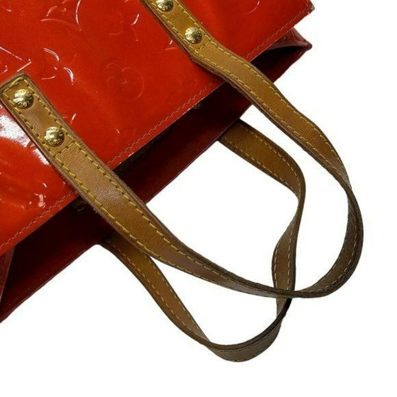 Authentic Louis Vuitton Tote Bag Reade PM Vernis Used LV Handbag Vintage - Picture 3 of 9